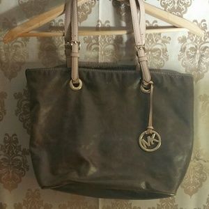 Michael Kors  distressed leather tote